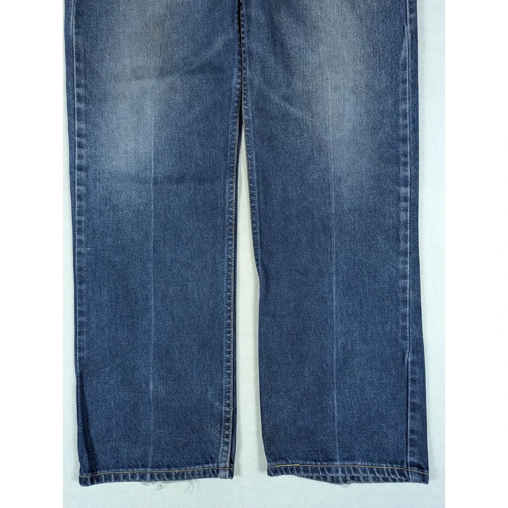 Levis 505 Regular Fit Jeans Mens 33 Medium Wash Blue Denim Made in‎ USA